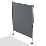 Svislá markýza na balkon 150 x 228-316 cm, UV ochrana, šedá