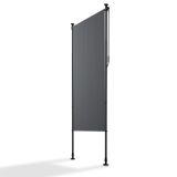 Svislá markýza na balkon 100 x 228-316 cm, UV ochrana, šedá