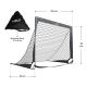 Sada 2 pop-up fotbalových branek 120 × 90 cm, šedá