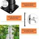 Zahradní solární sprcha 40 l, nožní sprcha, dešťová hlavice