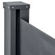 Výsuvná boční zástěna, 300 x 180 cm, tmavě šedá