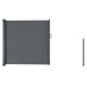 Výsuvná boční zástěna, 300 x 180 cm, tmavě šedá