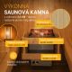 Zahradní sudová sauna pro 2 osoby s kamny 3,6 kW