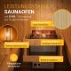 Finská sudová sauna Ø 190 cm – venkovní, z masivu, 220 cm