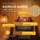 Zahradní sudová sauna pro 6 osob s kamny 8 kW