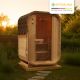 Zahradní sauna Cube pro 1–2 osoby s kamny 3,6 kW