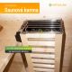 Zahradní sauna Cube pro 1–2 osoby s kamny 3,6 kW