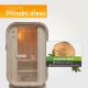Zahradní sauna Cube pro 1–2 osoby s kamny 3,6 kW