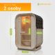Zahradní sauna Cube pro 1–2 osoby s kamny 3,6 kW