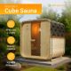 Zahradní sauna Cube pro 2 osoby s kamny 3,6 kW