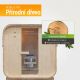 Zahradní sauna Cube pro 6 osob s kamny 8 kW
