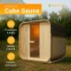 Zahradní sauna Cube pro 4 osoby s kamny 6 kW