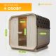 Zahradní sauna Cube pro 4 osoby s kamny 6 kW