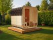 Zahradní sauna cube pro 6 osob s kamny 8 kW, s posezením