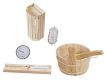 Zahradní sauna cube pro 6 osob s kamny 8 kW, s posezením