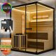 Domácí sauna pro 3 osoby 150 x 140 x 200 cm, černá