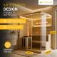 Domácí sauna pro 3 osoby 150 x 140 x 200 cm
