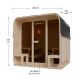 Zahradní sauna cube pro 6 osob s kamny 9 kW, s posezením