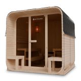 Zahradní sauna cube pro 6 osob s kamny 9 kW, s posezením