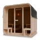 Zahradní sauna cube pro 6 osob s kamny 9 kW, s posezením