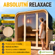 Zahradní sauna cube pro 3 osoby s kamny 3,6 kW