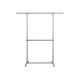 Dvojitý šatní stojan na kolečkách, výška 113–198 cm