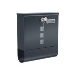 Poštovní schránka na zeď SONGMICS s držákem novin antracit