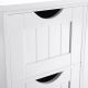 Bílá universální skříňka se 4 zásuvkami, 55 x 30 x 81  cm