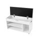 Bílá lavice na boty VASAGLE s úložným prostorem a sedákem