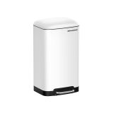 Kuchyňský odpadkový koš 30 l bílý, pedál, tiché zavírání