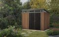 PENT domek 9 x 7, hnědý, 226 x 279 x 216 cm