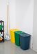 Set 3 odpadkových košů ECO na tříděný odpad 3 x 50 L