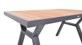 ROTTERDAM jídelní hliníkový stůl 138 x 80 cm