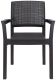 ALBA plastové křeslo - grafit