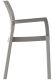 ALBA plastové křeslo, šedá
