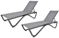 Lehátka ZWL-515 DUO hliníková, 2 kusy, šedá