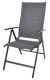 Zahradní polohovací křeslo, hliníkové, šedá