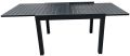 Zahradní stůl, hliníkový, rozkládací, antracit