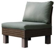 Zahradní plastové křeslo ELEMENTS SIGNATURE, hnědá