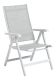 Zahradní polohovací křeslo BASIC PLUS, bílá/světle šedá