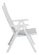 Zahradní polohovací křeslo BASIC PLUS, bílá/světle šedá
