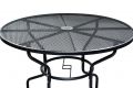 Zahradní kovový stůl s otvorem pro slunečník, ø 106 cm