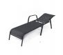 Zahradní lehátko kovové ZWC-52, černé