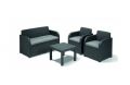Zahradni polyratanový set GEORGIA - antracit
