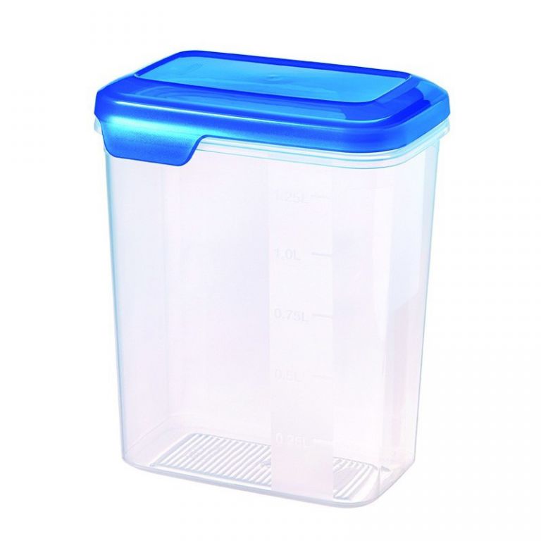 Plastová dóza FLEXI CHEF 1.6L - modré víko CURVER