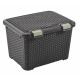 Plastový úložný STYLE BOX - 43L - hnědý CURVER