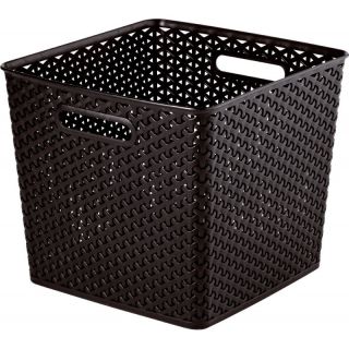 Plastový koš MY STYLE SQR - tm. hnědá CURVER