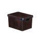 Plastový úložný box DECO - L - LEATHER CURVER