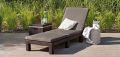 Elegantní lehátko DAYTONA hnědé