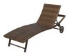 Zahradní lehátko umělý ratan ZWF-79